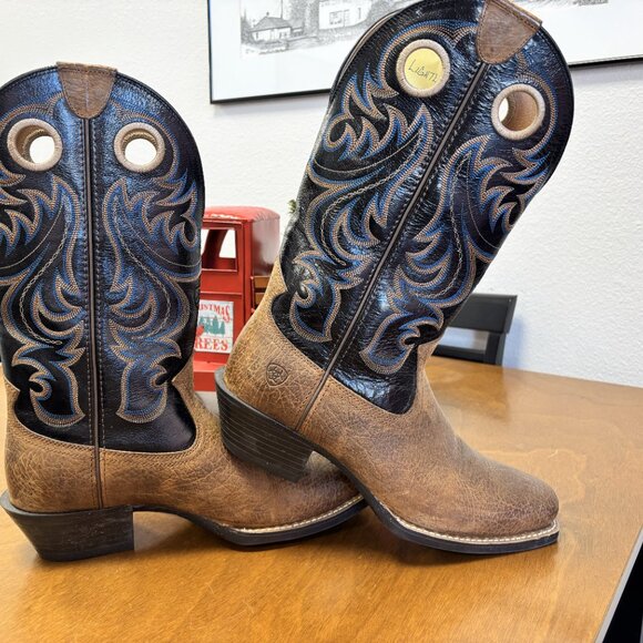 ✨ Ariat Men’s Western Boot – Square Toe – Brown/Black – Size 11 D - Picture 8 of 9